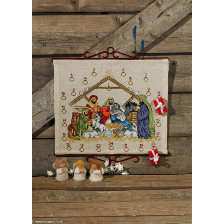 Permin, kit calendrier de L' Avent la crêche (PE34-8281)