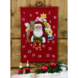 Permin, kit calendrier de l'Avent Père Noël (PE34-7252)