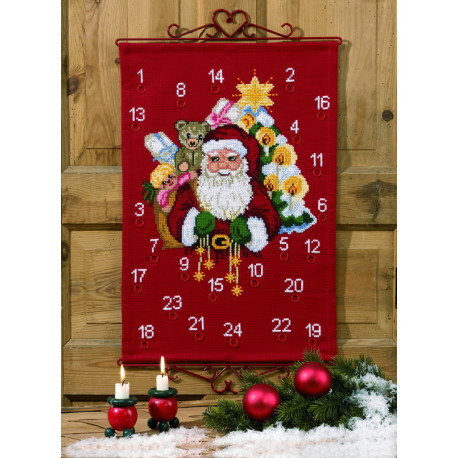 Permin, kit calendrier de l'Avent Père Noël (PE34-7252)