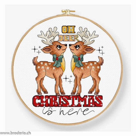 LetiStitch, kit Oh Deer Christmas Is Here (SLETIL9912)