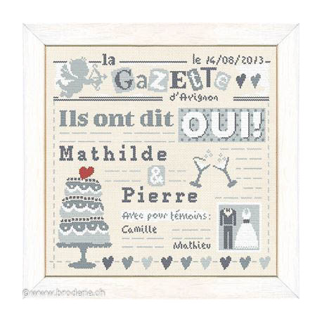 LiliPoints, Grille Mariages, cérémonies - Ils ont dit OUI (M013)