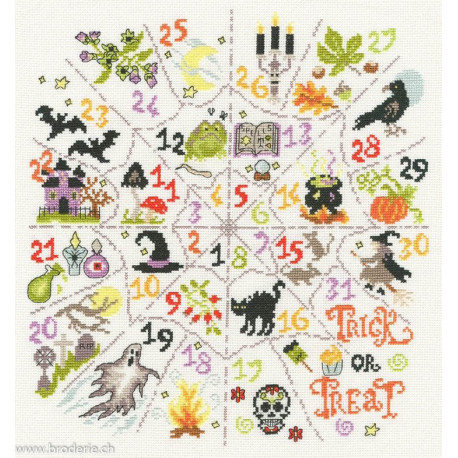 Bothy Threads, kit Countdown To Halloween (BOXBD20)