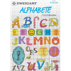 Zweigart, catalogue de modèles Alphabets (104-290)