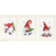 Vervaco, Kit cartes de voeux Gnômes de Noël lot de 3 (PN0189708)