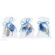 Vervaco, kit sachets Plumes bleues lot de 3 (PN0170243)