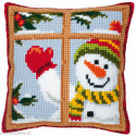 Vervaco, kit coussin au point de croix Bonhomme de neige (PN0008519)