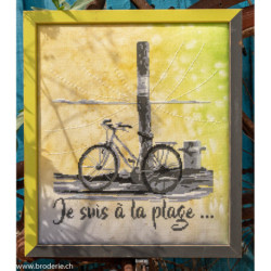 Isabelle Vautier, grille Je suis à la plage (ISA62)