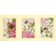 Lanarte, kit lot de 3 carte de voeux Dahlias et papillons (LA0221133)