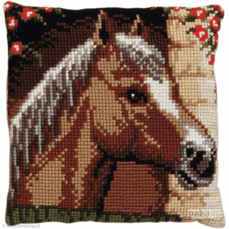 Pako, kit coussin au point de croix Tête de cheval (PA003.147)