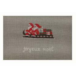 Points Com, grille Joyeux Noël luge (PCO1052)