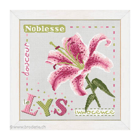 LiliPoints, Grille Côté jardin - Lys (J005)