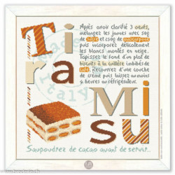 LiliPoints, Grille Gourmandise - le Tiramisu (G056)