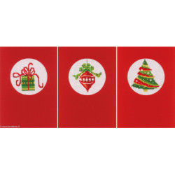 Vervaco, Kit cartes de voeux Noël lot de 3 (PN0145622)