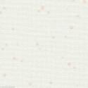 Zweigart, Etamine Murano 12,6 fils/cm splash blanc cassé avec taches roses (3984-1319)