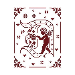 Couleur d'étoile, grille Mon Ange lettre D (CE0079D)