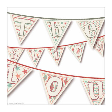 LiliPoints, Grille Prénoms et fanion (CL011)