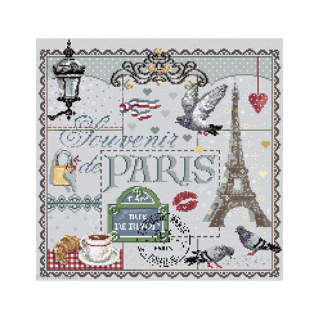 Madame la Fée, grille Souvenir de Paris (FEE145)