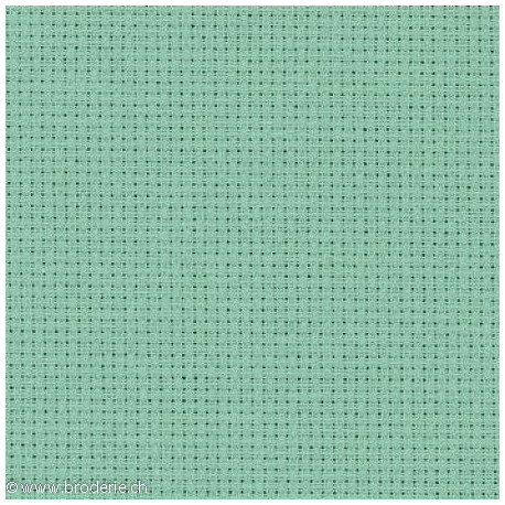 Zweigart, Aïda 14 5,4 points/cm gris-vert (3706-718)