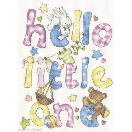 Bothy Threads, kit naissance Hello Little One (BOXKG17)