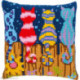 Vervaco, kit coussin Chats colorés sur la cloture (PN0223935)