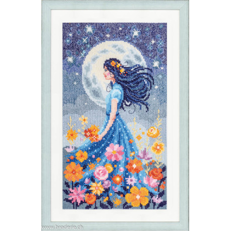 Vervaco, kit Fille avec la lune (PN0212146)