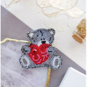 Abris Art, kit perles Décoration - Bear in love (AAD-056)