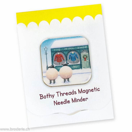 Bothy Threads, magnet pour fixer l'aiguille "The Wool Shop" (BOXA69)