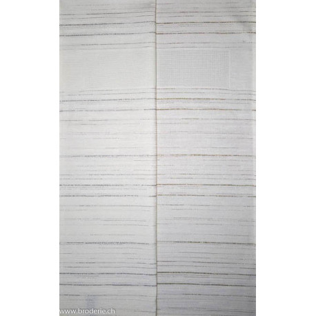 Graziano, Linge de cuisine blanc lamé or Shantung Natale (CU6481)