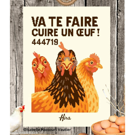 Isabelle Vautier, grille Va te faire cuire un oeuf (AF04)