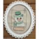 La Cigogne qui brode, grille Bonhomme de neige homme (NO-17)