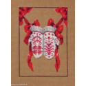 Mirabilia Nora Corbett, grille Red Ribbon Stocking (NC363)