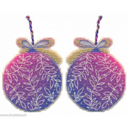 Oven, kit Christmas tree decoration. Lilac ball (OV1696)