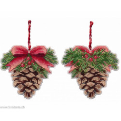 Oven, kit Christmas tree decoration. Pine cone (OV1701)