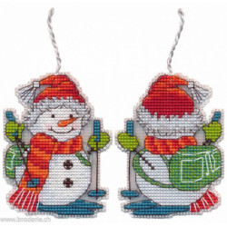 Oven, kit Christmas tree decoration. Skier (OV1699)
