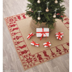 Permin, kit nappe Christmas Motifs rouges (PE45-5276)