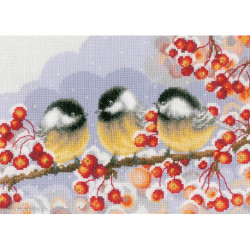 Vervaco, Kit 3 mésanges parmi les baies (PN0203368)