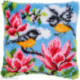 Vervaco, kit coussin point noué Mésanges & magnolia (PN0190868)
