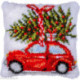 Vervaco, kit coussin point noué Voiture de Noël (PN0221691)