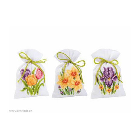 Vervaco, Kit Fleurs lot de 3 (PN0012334)
