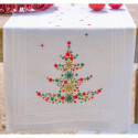 Vervaco, kit imprimé chemin de table Arbre de noël avec décoration (PN0218373)