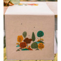 Vervaco, kit imprimé chemin de table Forêt d'automne (PN0222662)