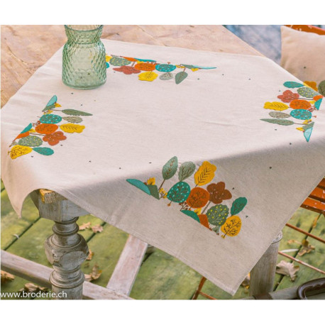 Vervaco, kit imprimé nappe Forêt d'automne (PN0222656)