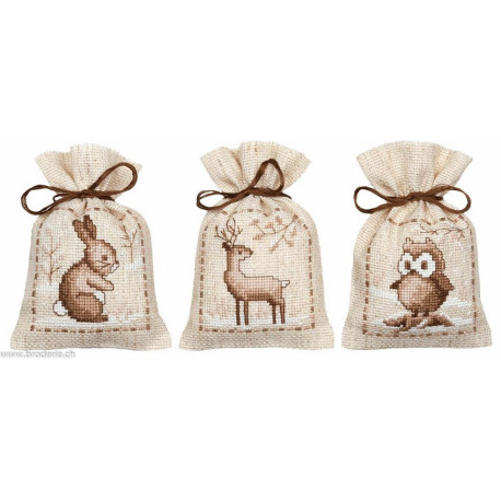 Vervaco, kit lot de trois sachets hiver (PN0207196)