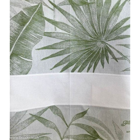 Graziano, Linge de cuisine Belize Feuilles Vert (CU6579)