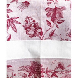 Graziano, Linge de cuisine Rio Fleurs rose (CU6585)