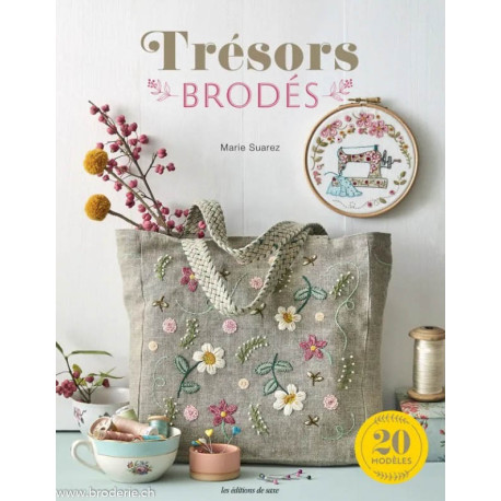Editions de Saxe, Livre Trésors brodés de Marie Suarez (MLAB381)