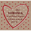 LiliPoints, Grille Fête - fête de mères rouge (F002)