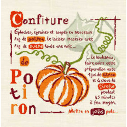 LiliPoints, Grille Gourmandise - Confiture de potiron (G001)
