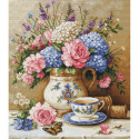 Luca-S, kit canevas petits points Floral Nostalgia (LUCASG725)