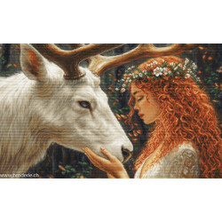 Luca-S, kit canevas petits points The Gentle Spirit of the Forest (LUCASG724)